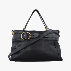 Pre-owned Gucci Ride Black Leather 269963 shoulderbag | stylenewstar