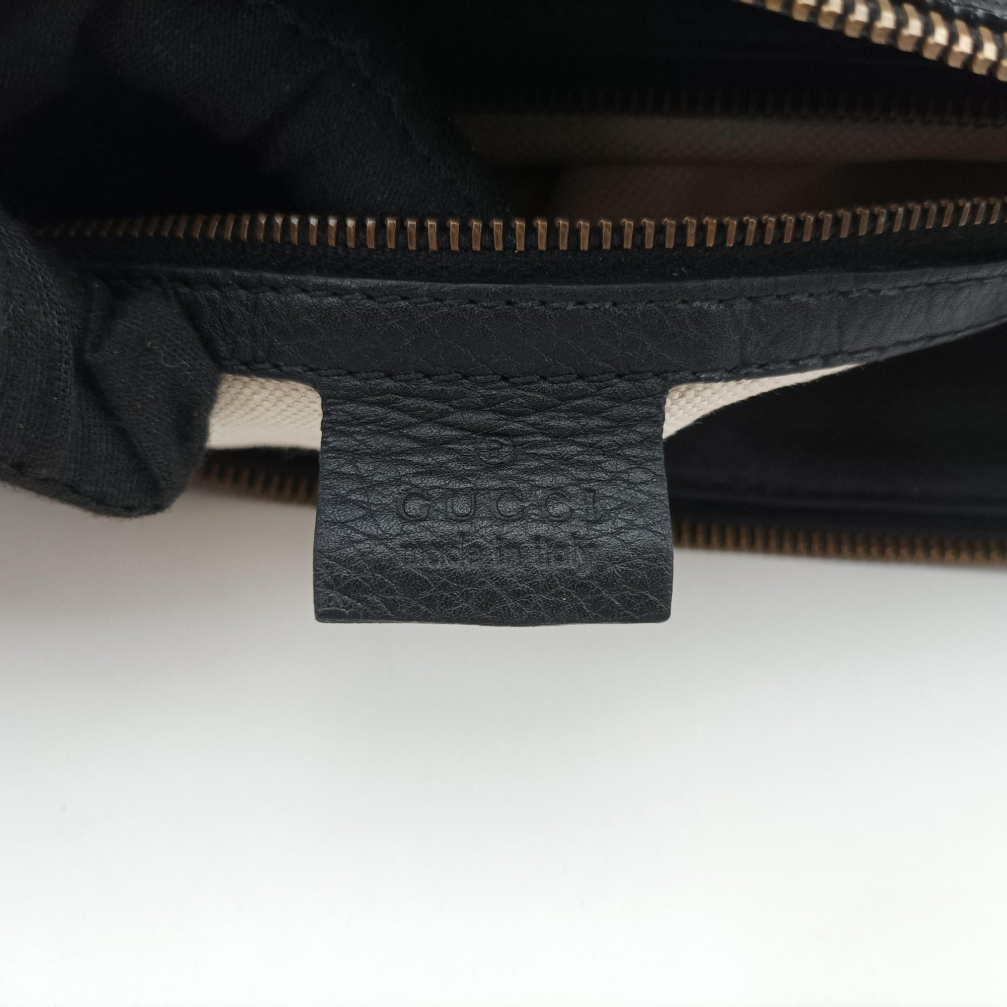 Pre-owned Gucci Ride Black Leather 269963 shoulderbag | stylenewstar
