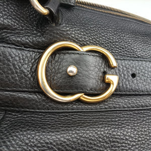 Pre-owned Gucci Ride Black Leather 269963 shoulderbag | stylenewstar