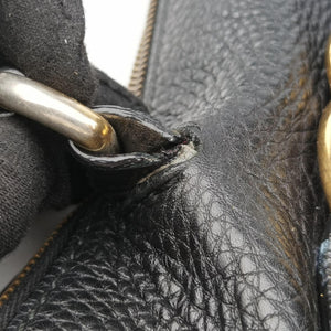 Pre-owned Gucci Ride Black Leather 269963 shoulderbag | stylenewstar