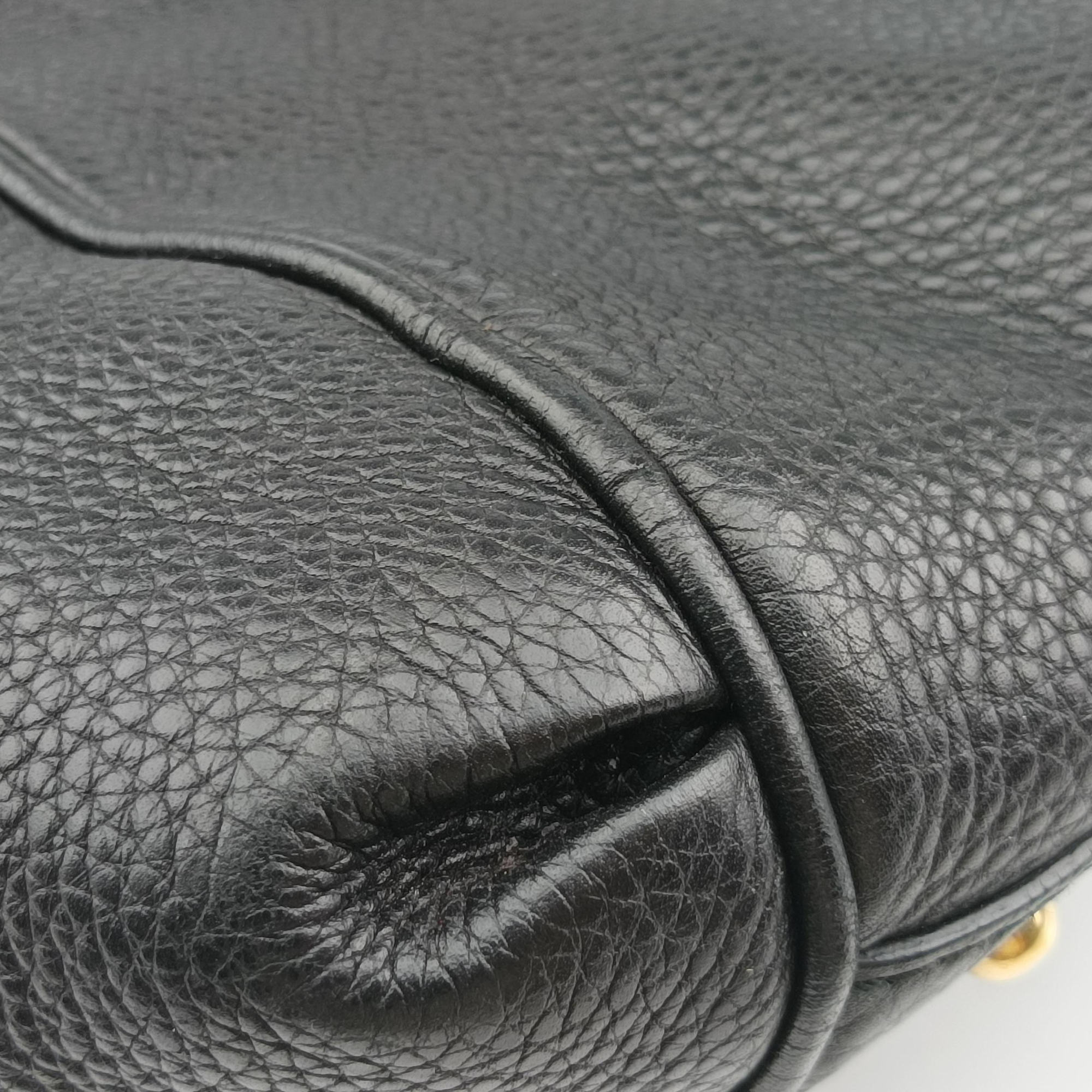 Pre-owned Gucci Ride Black Leather 269963 shoulderbag | stylenewstar