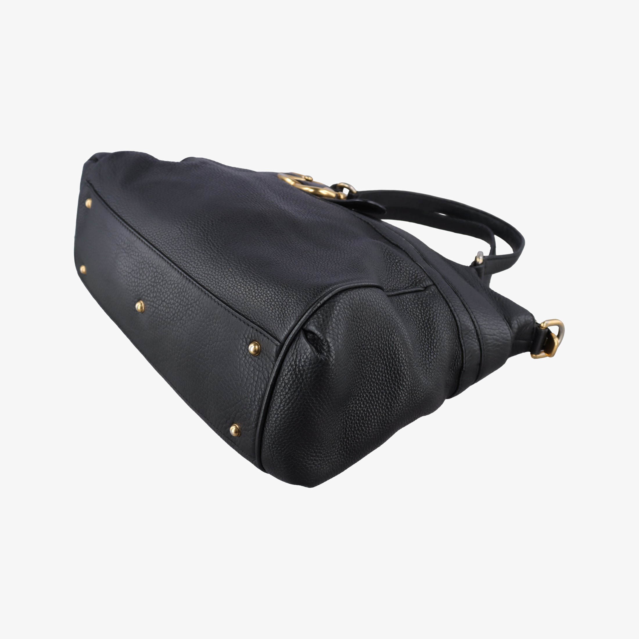 Pre-owned Gucci Ride Black Leather 269963 shoulderbag | stylenewstar
