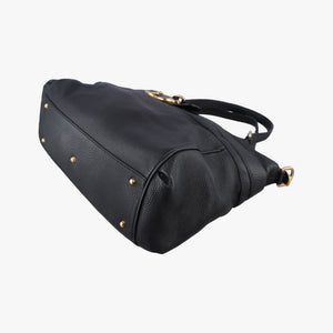 Pre-owned Gucci Ride Black Leather 269963 shoulderbag | stylenewstar