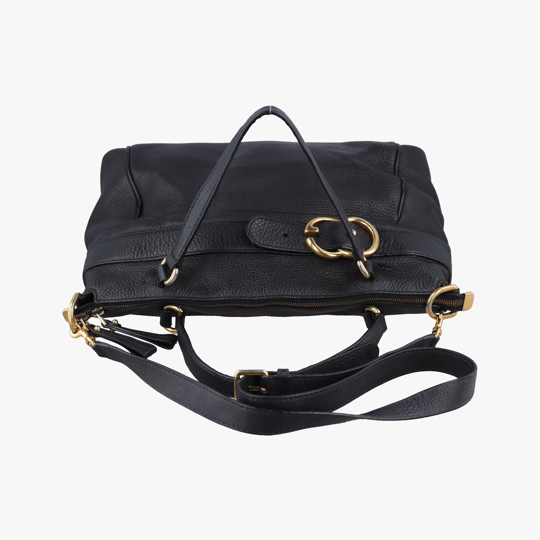 Pre-owned Gucci Ride Black Leather 269963 shoulderbag | stylenewstar
