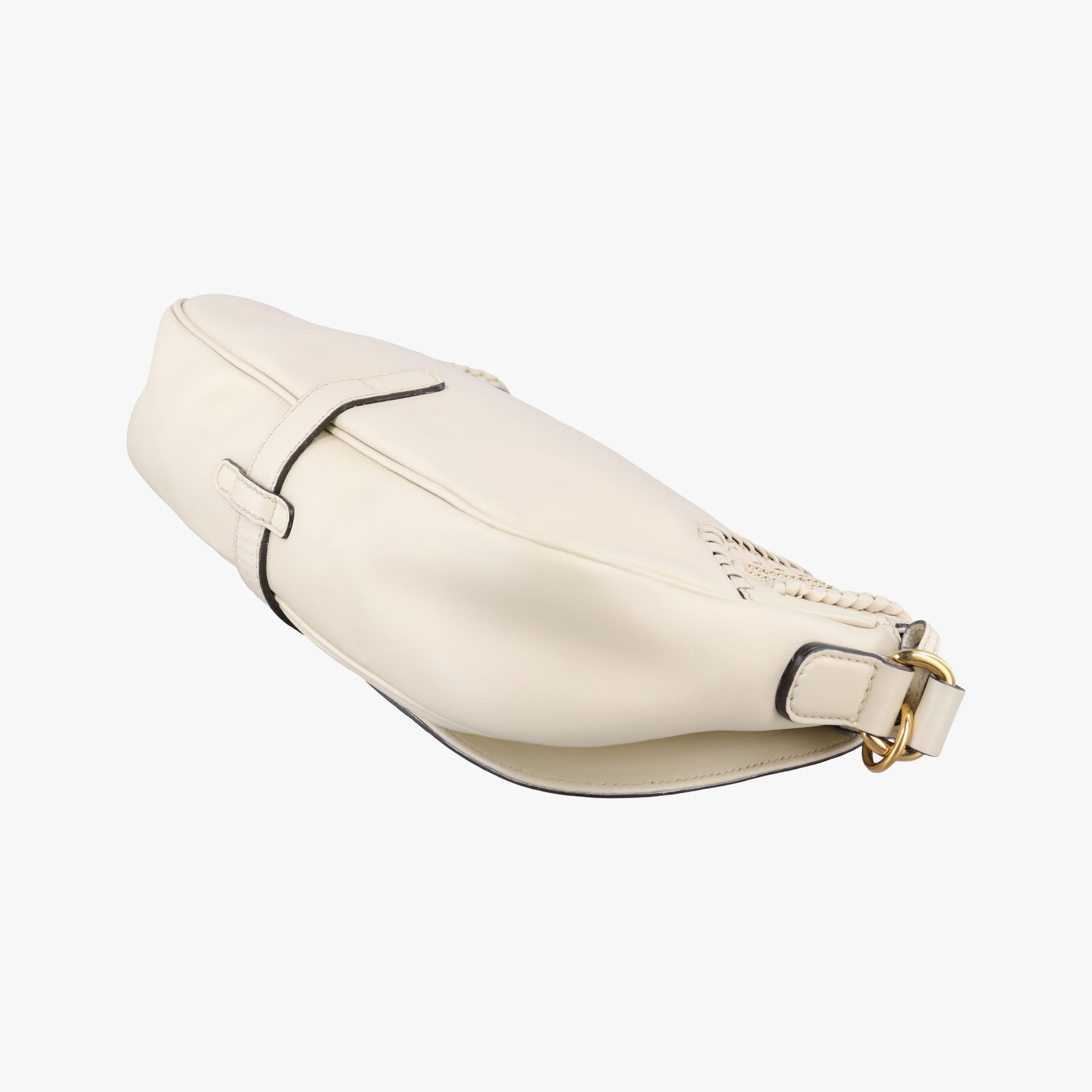 Pre-owned Gucci Tassel Handmade Medium Flap White Leather 263954 shoulderbag | stylenewstar