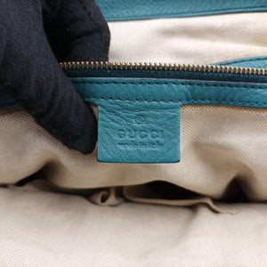 Pre-owned Gucci Ride Teal Leather 269963 shoulderbag | stylenewstar