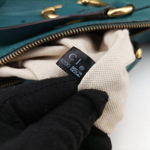 Pre-owned Gucci Ride Teal Leather 269963 shoulderbag | stylenewstar