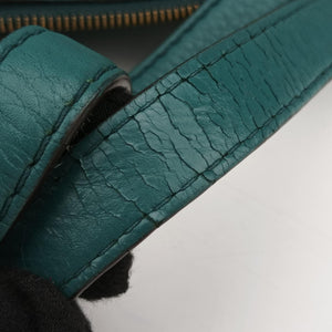 Pre-owned Gucci Ride Teal Leather 269963 shoulderbag | stylenewstar