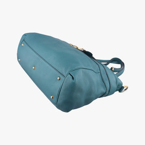 Pre-owned Gucci Ride Teal Leather 269963 shoulderbag | stylenewstar