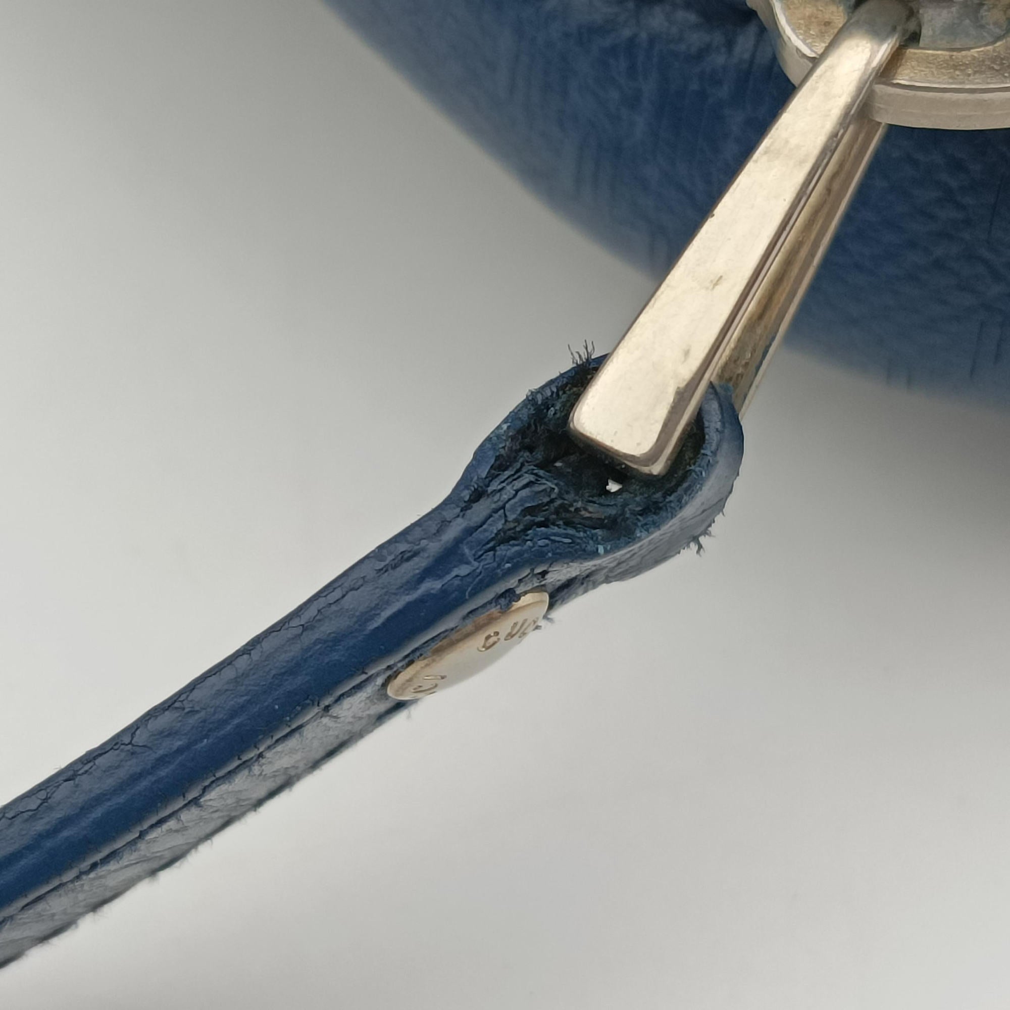 Vintage Gucci Diamante Blue Leather 208463 shoulderbag | stylenewstar