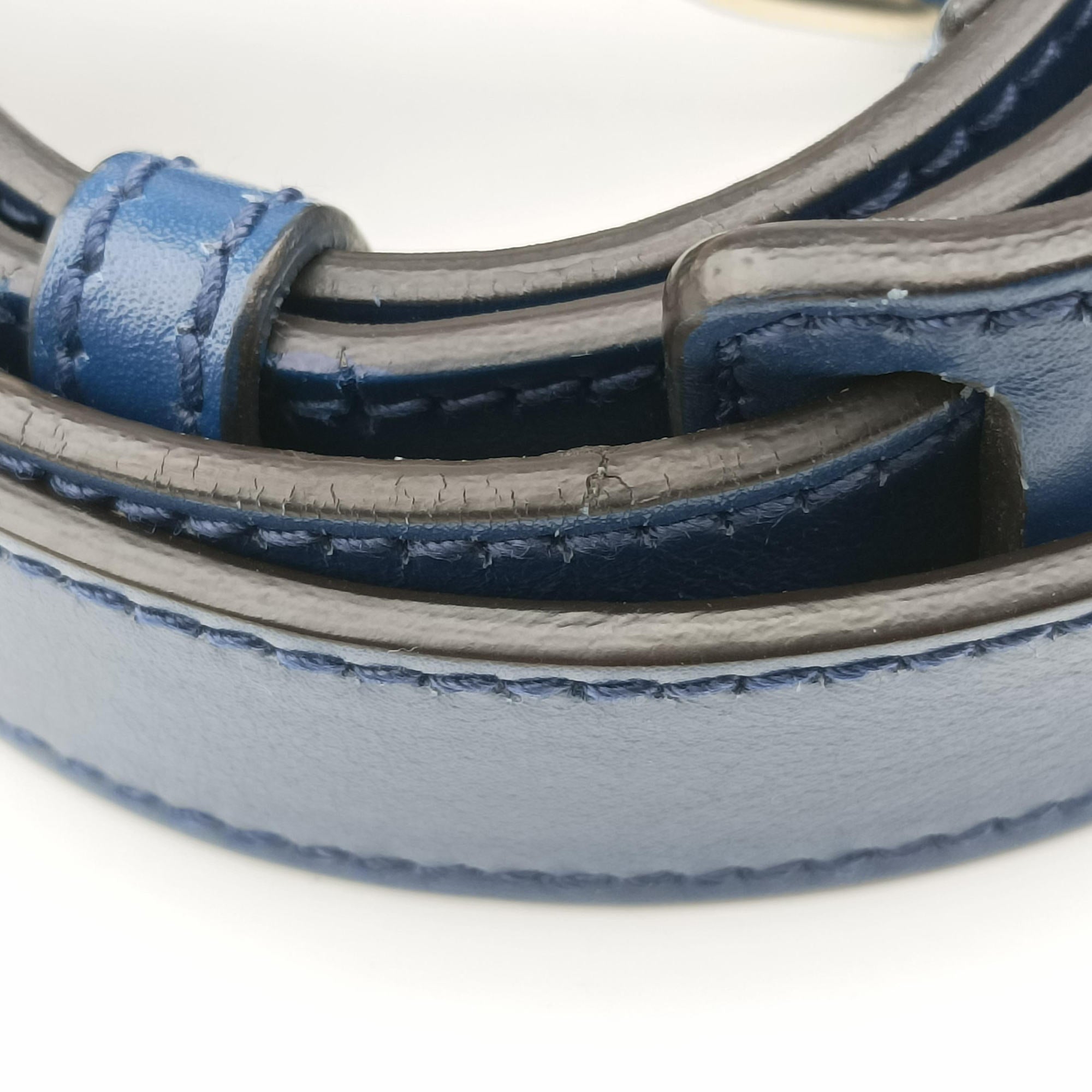 Vintage Gucci Diamante Blue Leather 208463 shoulderbag | stylenewstar