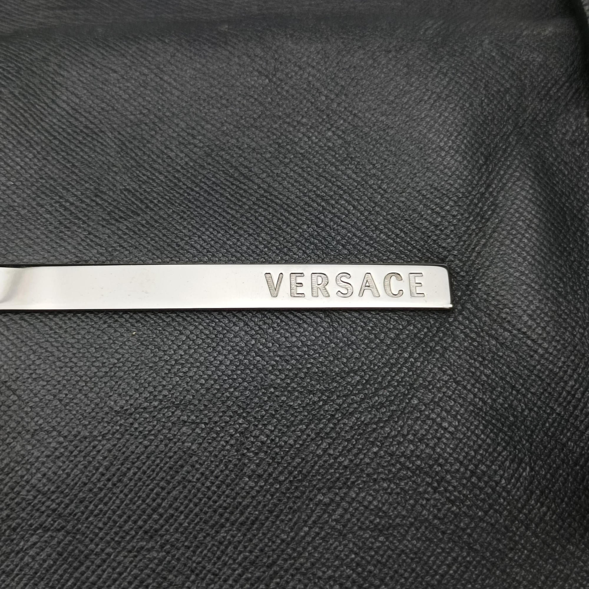 Pre-owned VERSACE Tote Black Leather  handbag | stylenewstar