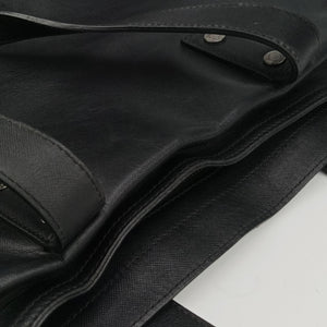 Pre-owned VERSACE Tote Black Leather  handbag | stylenewstar