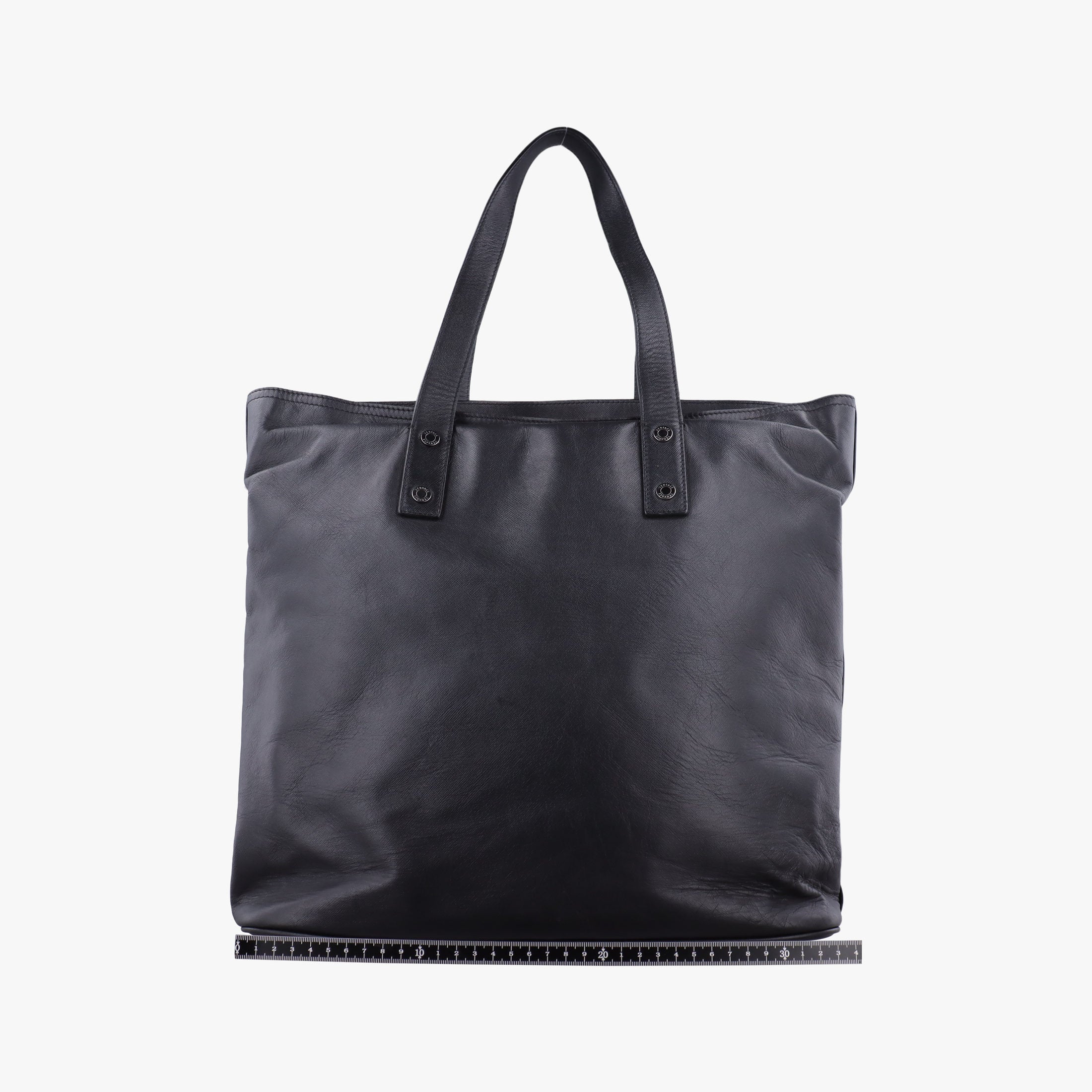 Pre-owned VERSACE Tote Black Leather  handbag | stylenewstar