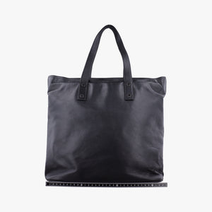 Pre-owned VERSACE Tote Black Leather  handbag | stylenewstar