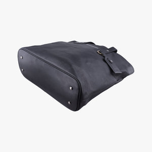 Pre-owned VERSACE Tote Black Leather  handbag | stylenewstar