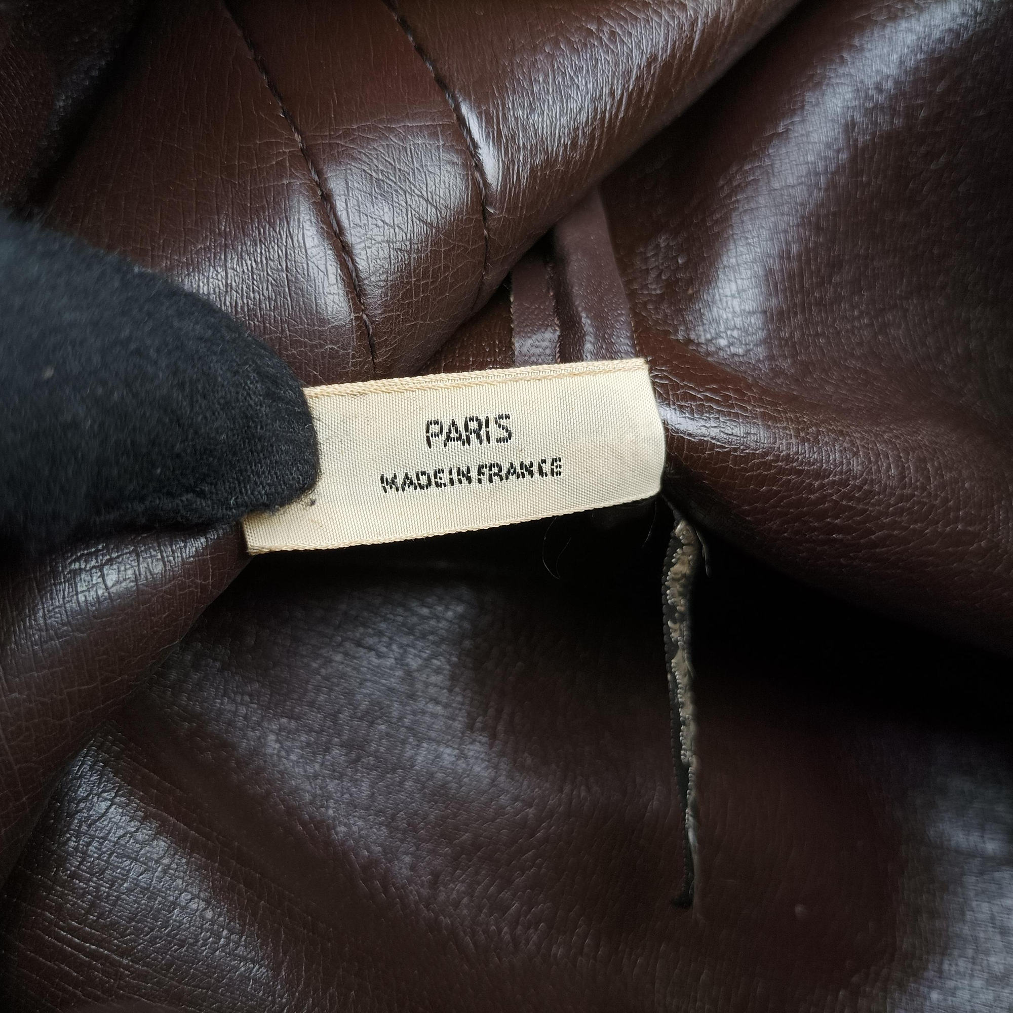 Pre-owned Christian Dior Trotter Brown Canvas×Leather  handbag | stylenewstar