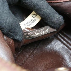 Pre-owned Christian Dior Trotter Brown Canvas×Leather  handbag | stylenewstar