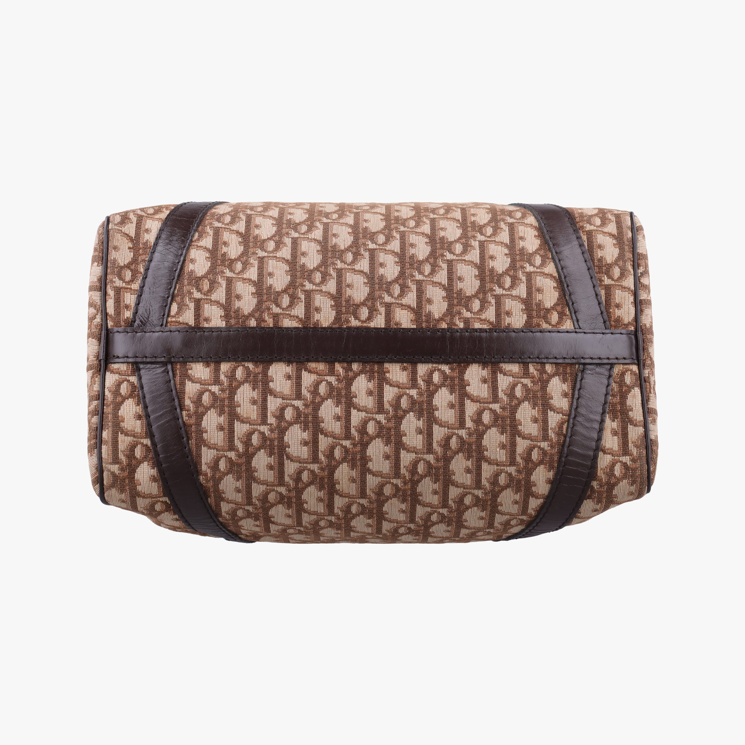 Pre-owned Christian Dior Trotter Brown Canvas×Leather  handbag | stylenewstar