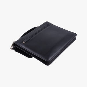Pre-owned VERSACE Embossed Logo Top Handle Messenger Black Leather  shoulderbag | stylenewstar