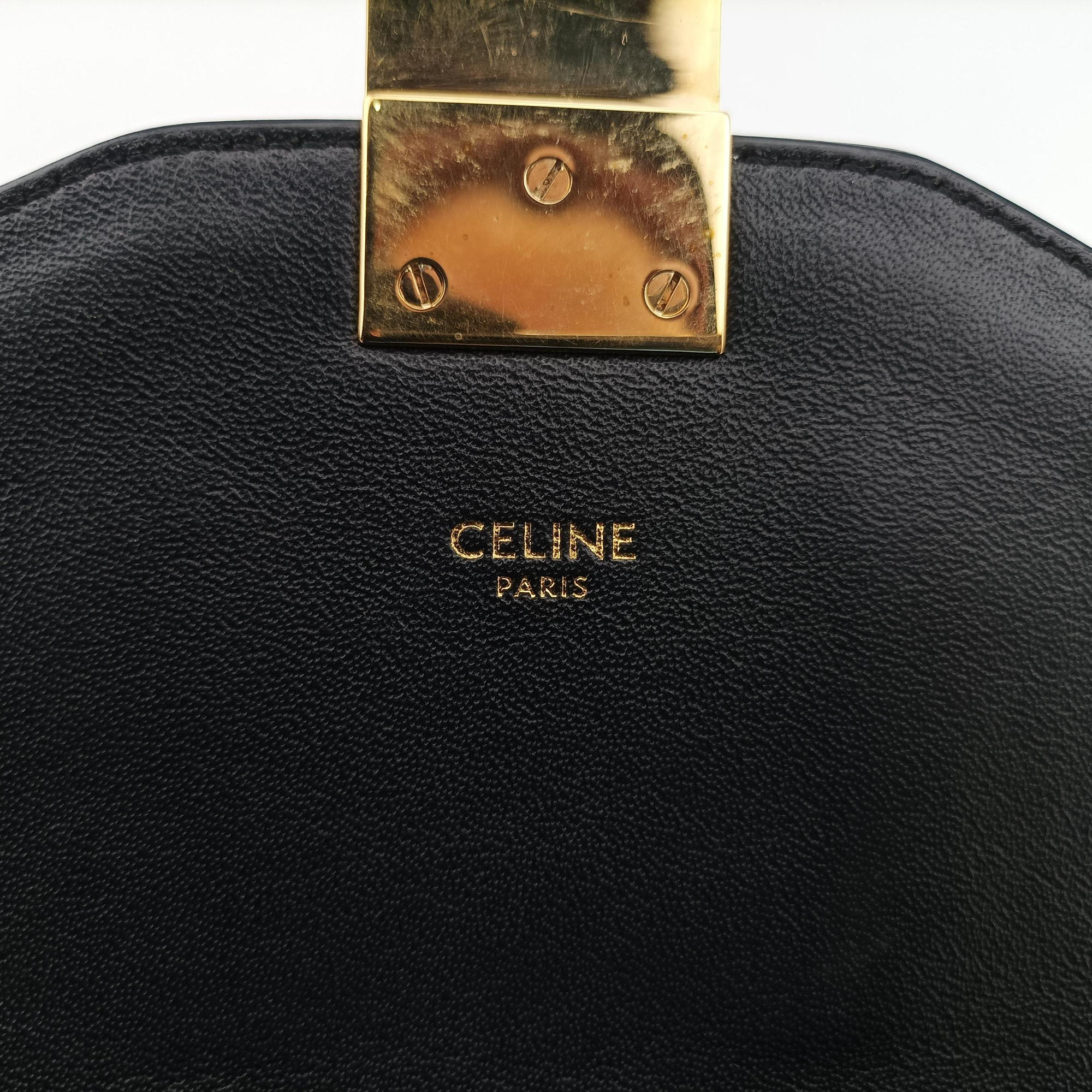 Secondhand Celine C bag Medium Black Leather  shoulderbag | stylenewstar