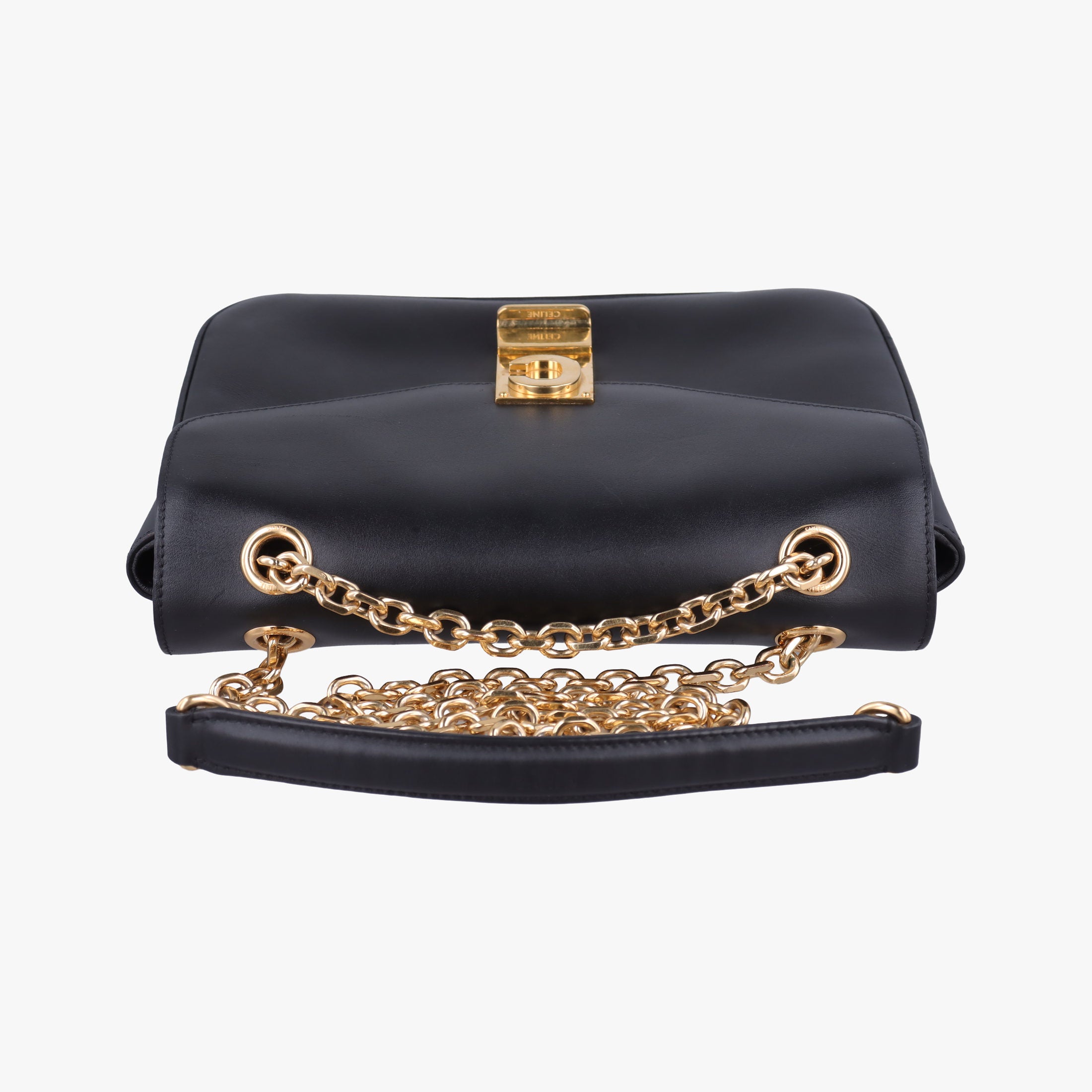 Secondhand Celine C bag Medium Black Leather  shoulderbag | stylenewstar