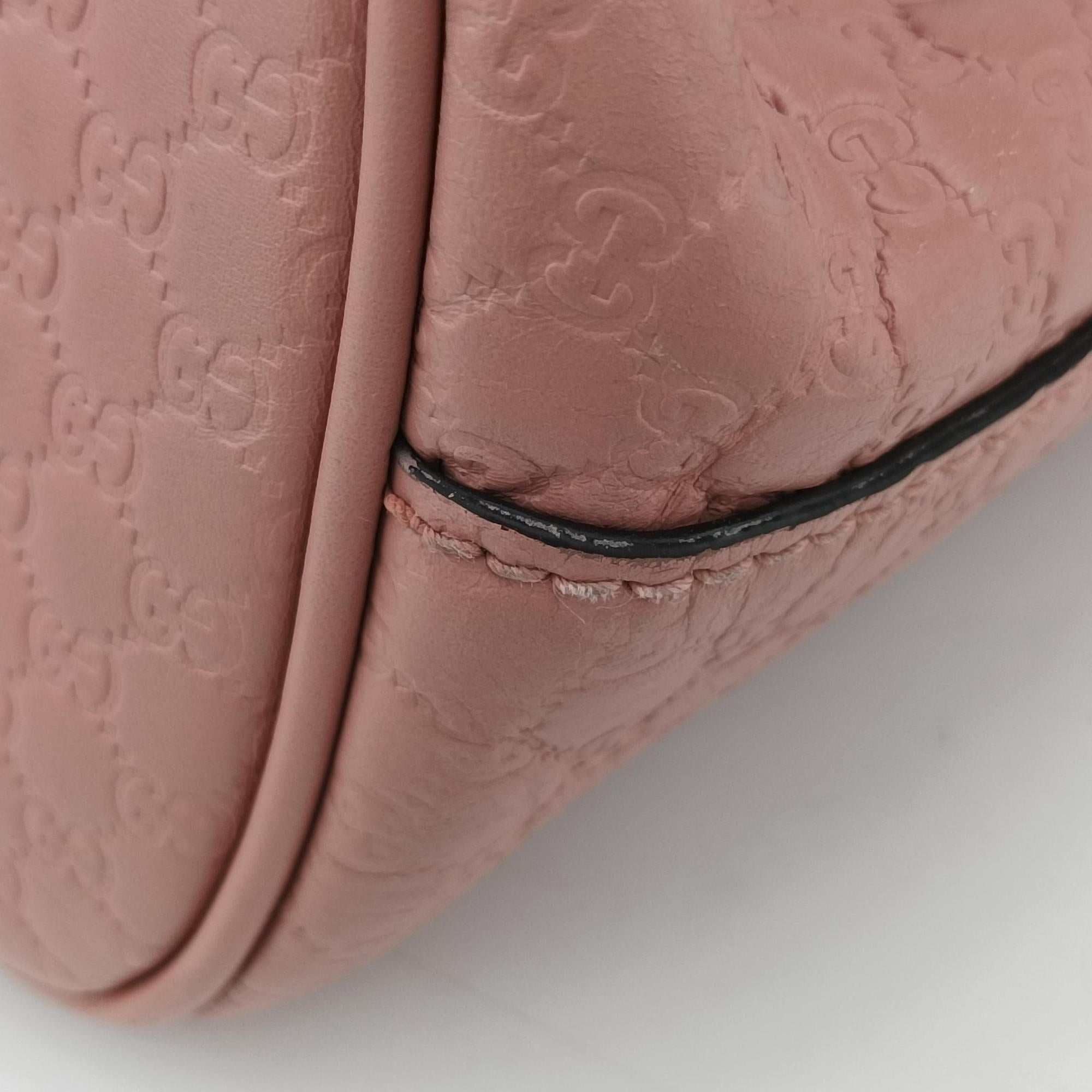Secondhand Gucci Microguccissima Pink Leather 449663 shoulderbag | stylenewstar