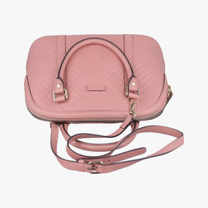 Secondhand Gucci Microguccissima Pink Leather 449663 shoulderbag | stylenewstar