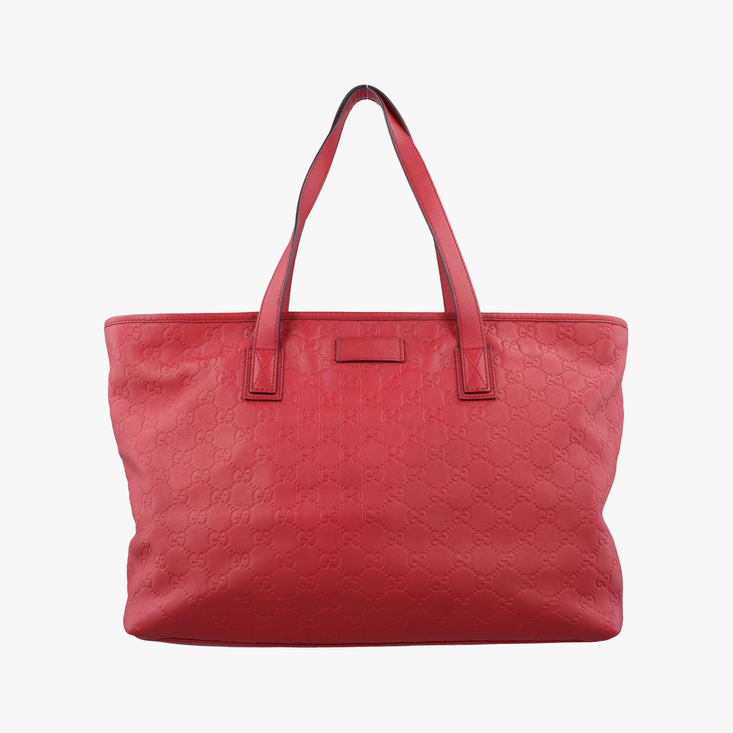 Vintage Gucci Guccissima GG Imprime Red Leather 211137 handbag | stylenewstar