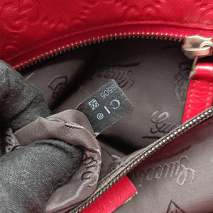 Vintage Gucci Guccissima GG Imprime Red Leather 211137 handbag | stylenewstar