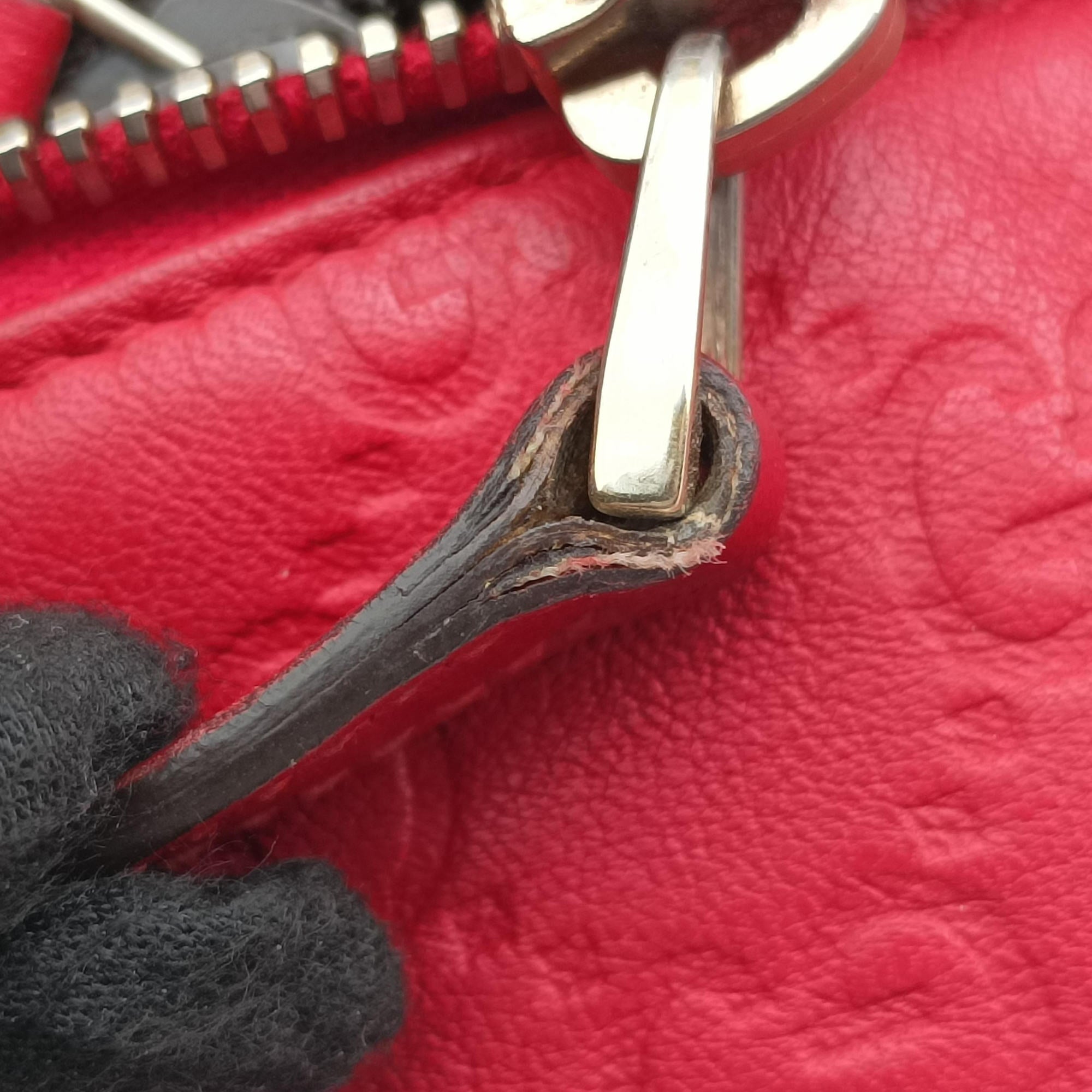 Vintage Gucci Guccissima GG Imprime Red Leather 211137 handbag | stylenewstar