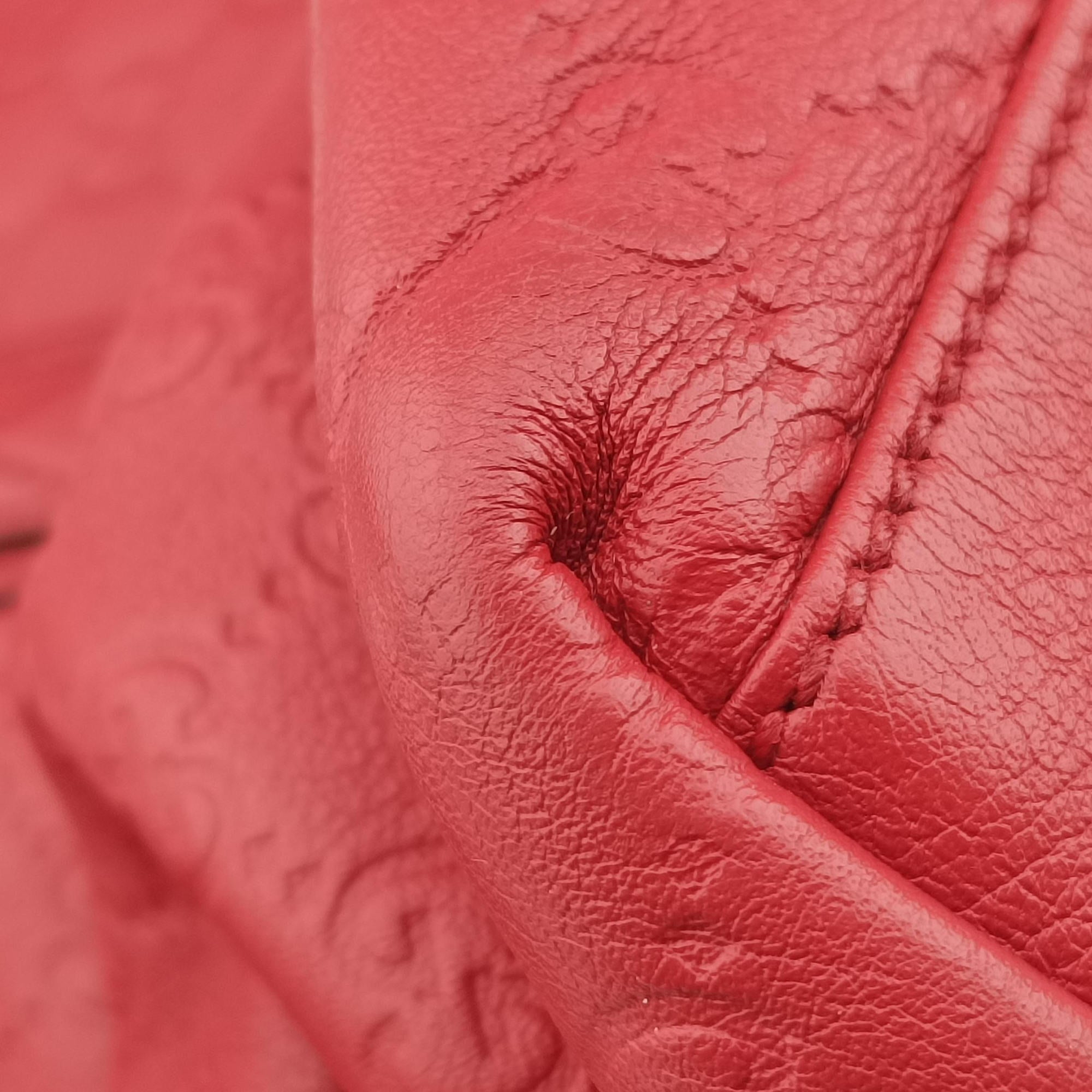 Vintage Gucci Guccissima GG Imprime Red Leather 211137 handbag | stylenewstar