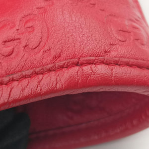 Vintage Gucci Guccissima GG Imprime Red Leather 211137 handbag | stylenewstar