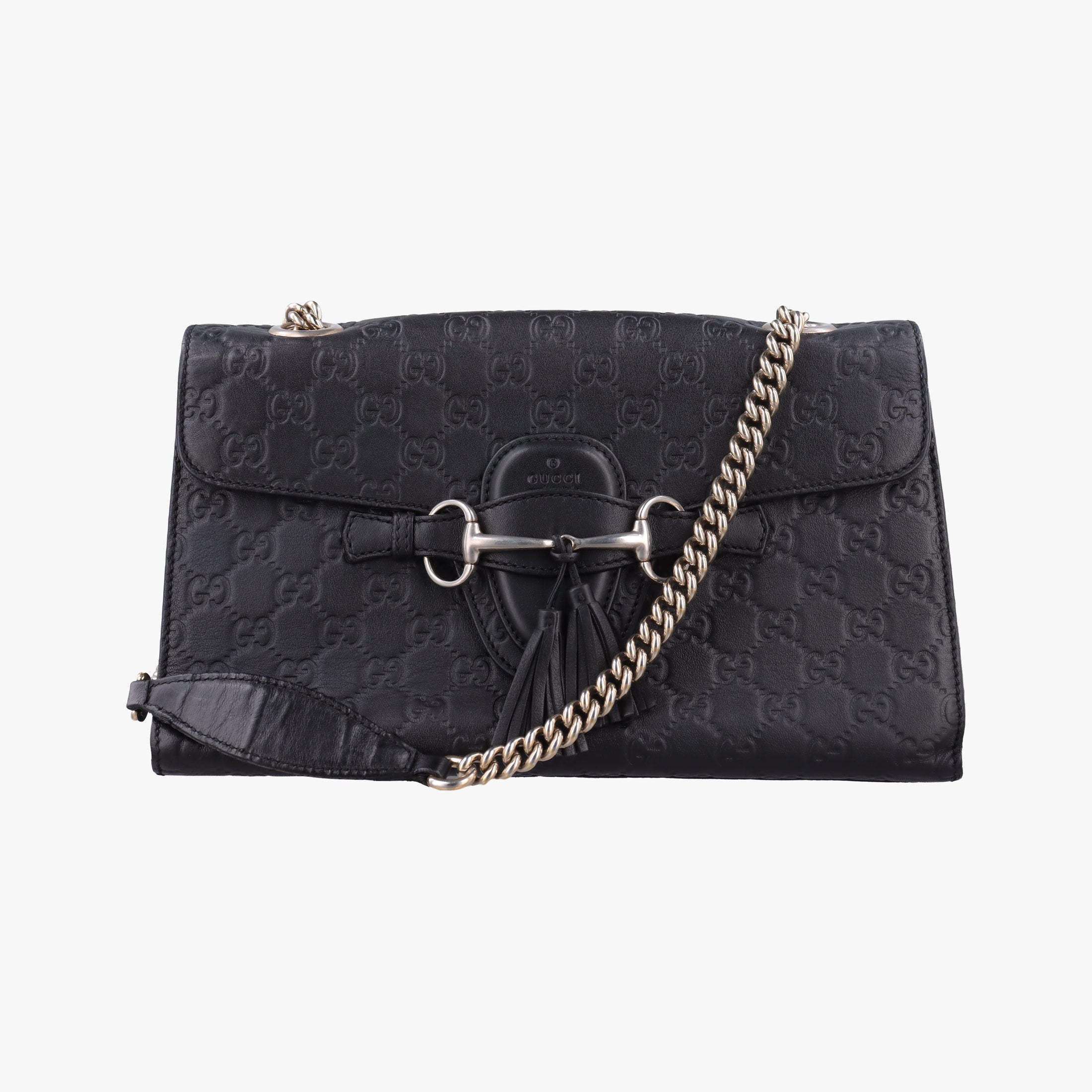 Secondhand Gucci Emily Black Leather 295402 shoulderbag | stylenewstar