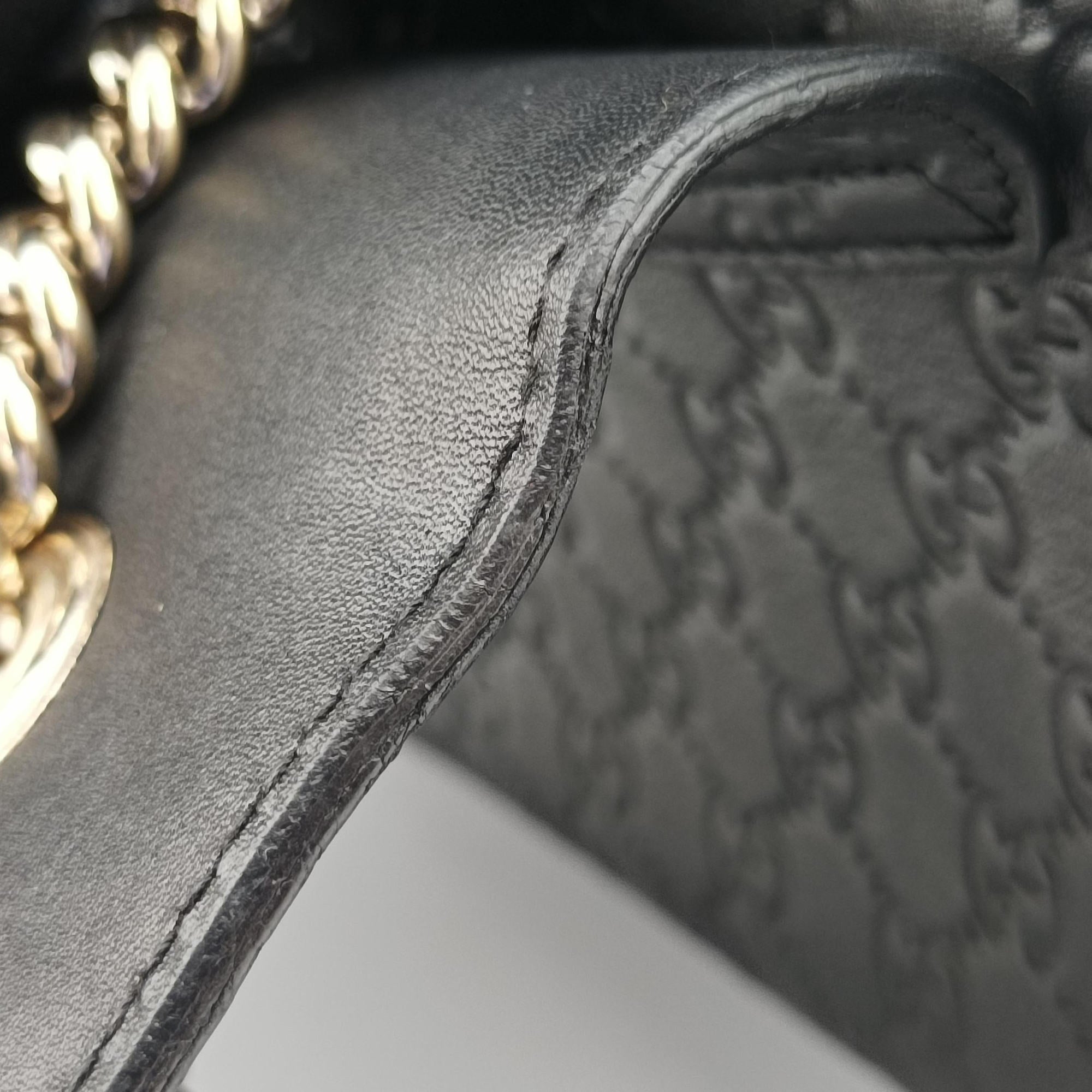 Secondhand Gucci Emily Black Leather 295402 shoulderbag | stylenewstar