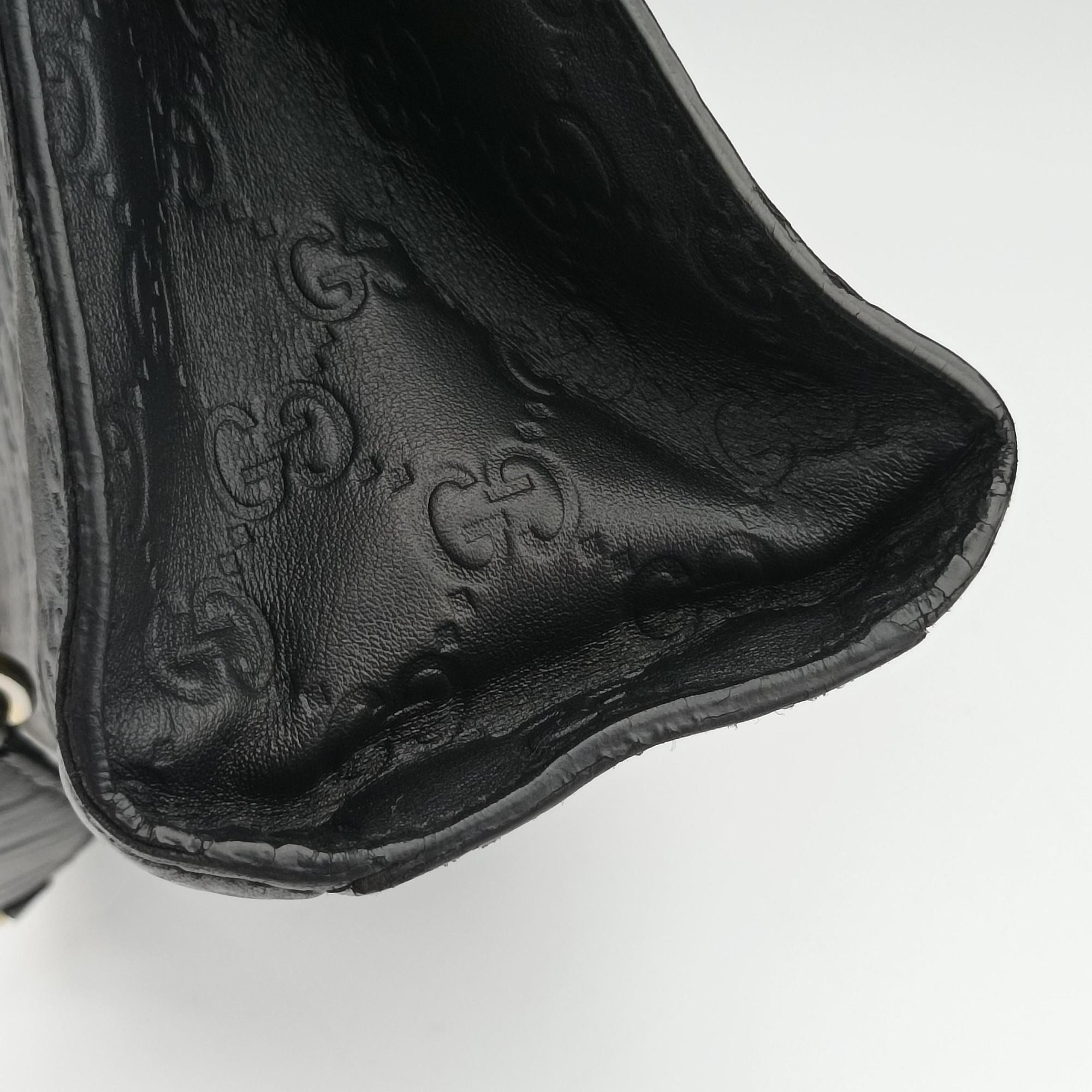 Secondhand Gucci Emily Black Leather 295402 shoulderbag | stylenewstar