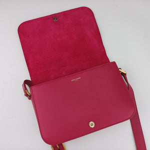 Pre-owned Yves Saint Laurent Y Ligne Rose Leather 311214 shoulderbag | stylenewstar
