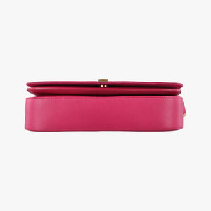 Pre-owned Yves Saint Laurent Y Ligne Rose Leather 311214 shoulderbag | stylenewstar