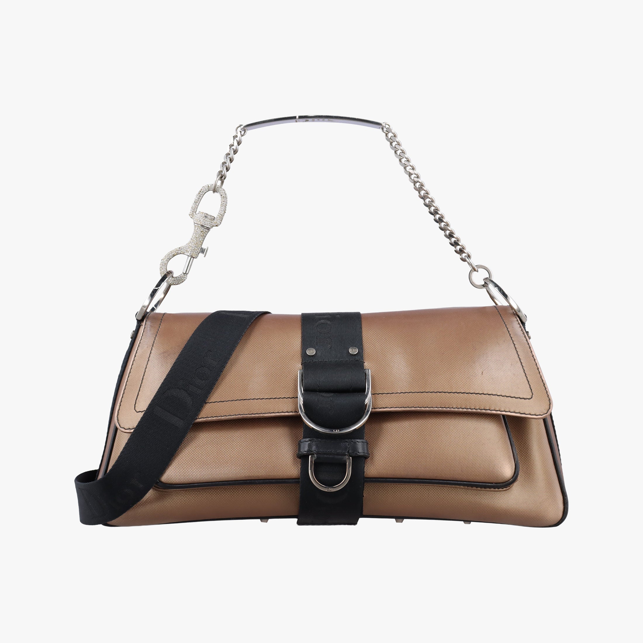 Vintage Christian Dior Hardcore Golden Canvas  shoulderbag | stylenewstar