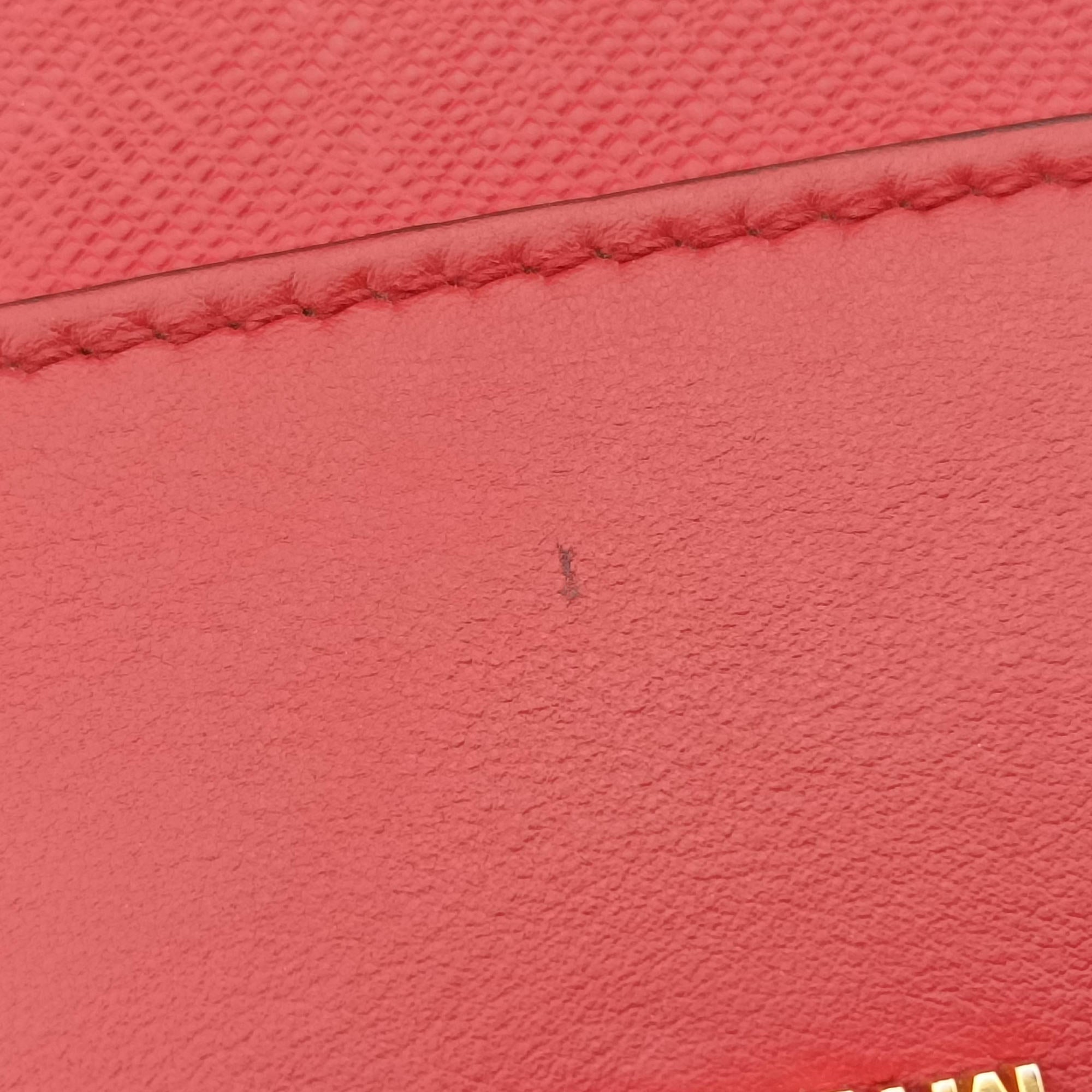 Pre-owned Prada Esplanade Red SAFFIANO Leather 1BA046 handbag | stylenewstar