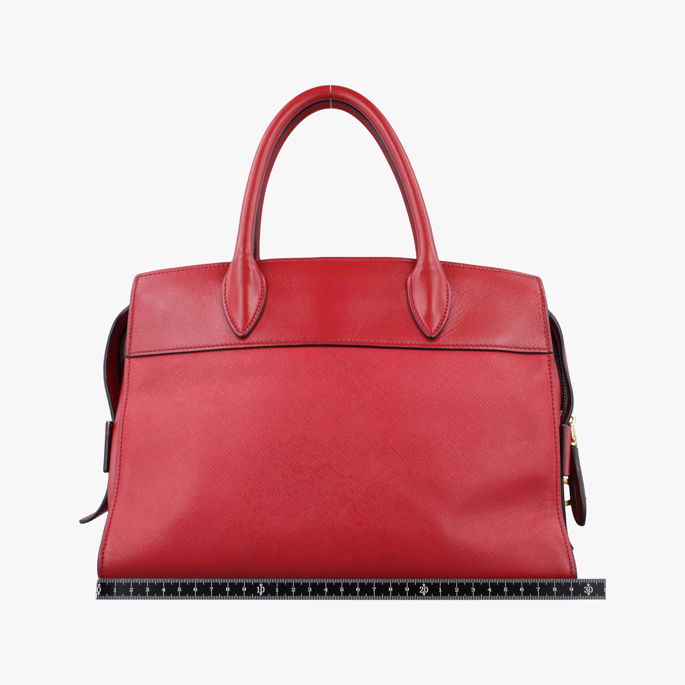 Pre-owned Prada Esplanade Red SAFFIANO Leather 1BA046 handbag | stylenewstar