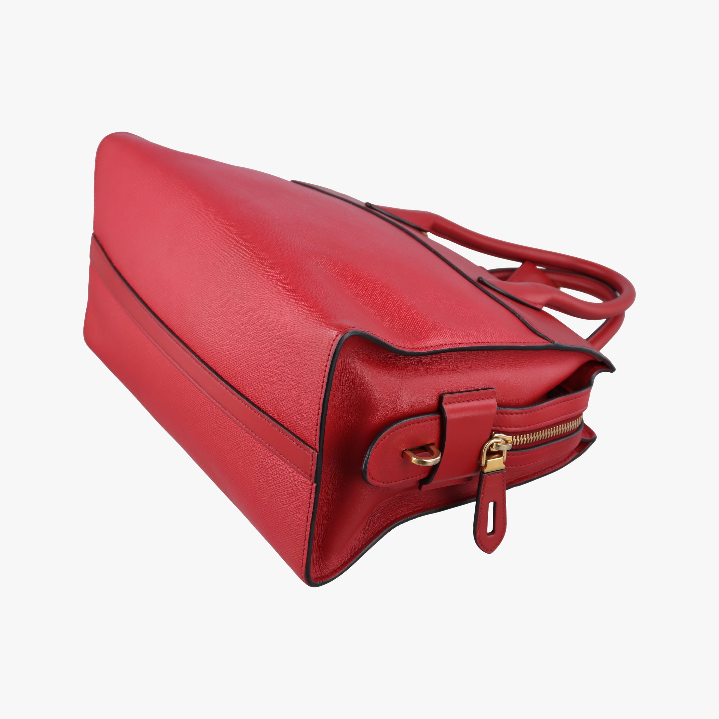 Pre-owned Prada Esplanade Red SAFFIANO Leather 1BA046 handbag | stylenewstar