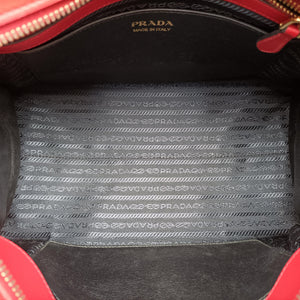 Pre-owned Prada Esplanade Red SAFFIANO Leather 1BA046 handbag | stylenewstar