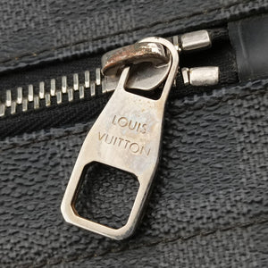 Pre-owned Louis Vuitton District MM Black Damier GRAPHITE N41272 shoulderbag | stylenewstar