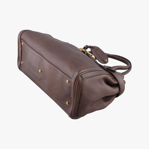 Pre-owned Gucci GG Running Camel Leather 247183 handbag | stylenewstar