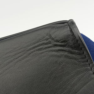 Pre-owned Celine Trapeze Beige×black×blue Suede × leather  shoulderbag | stylenewstar