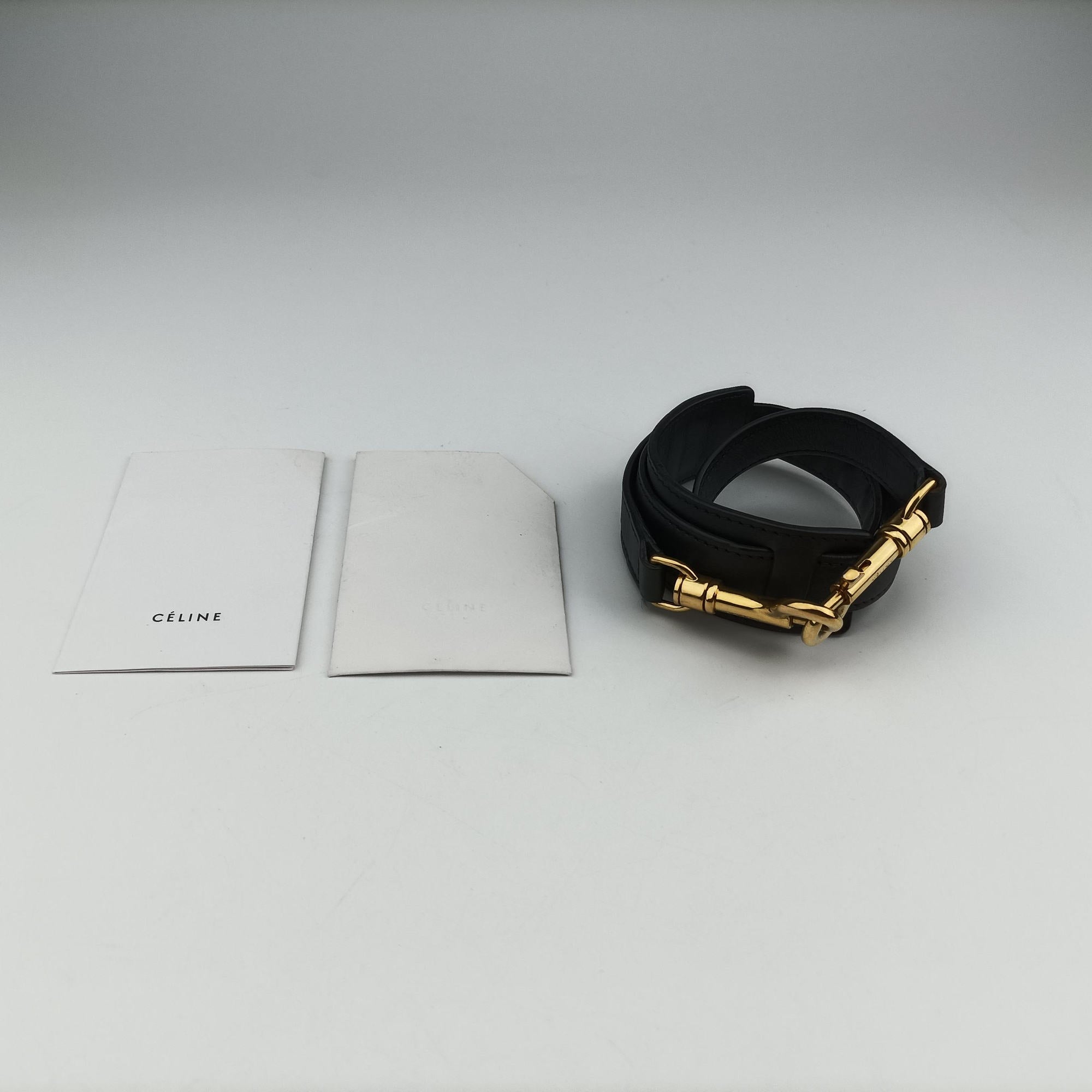 Pre-owned Celine Trapeze Beige×black×blue Suede × leather  shoulderbag | stylenewstar