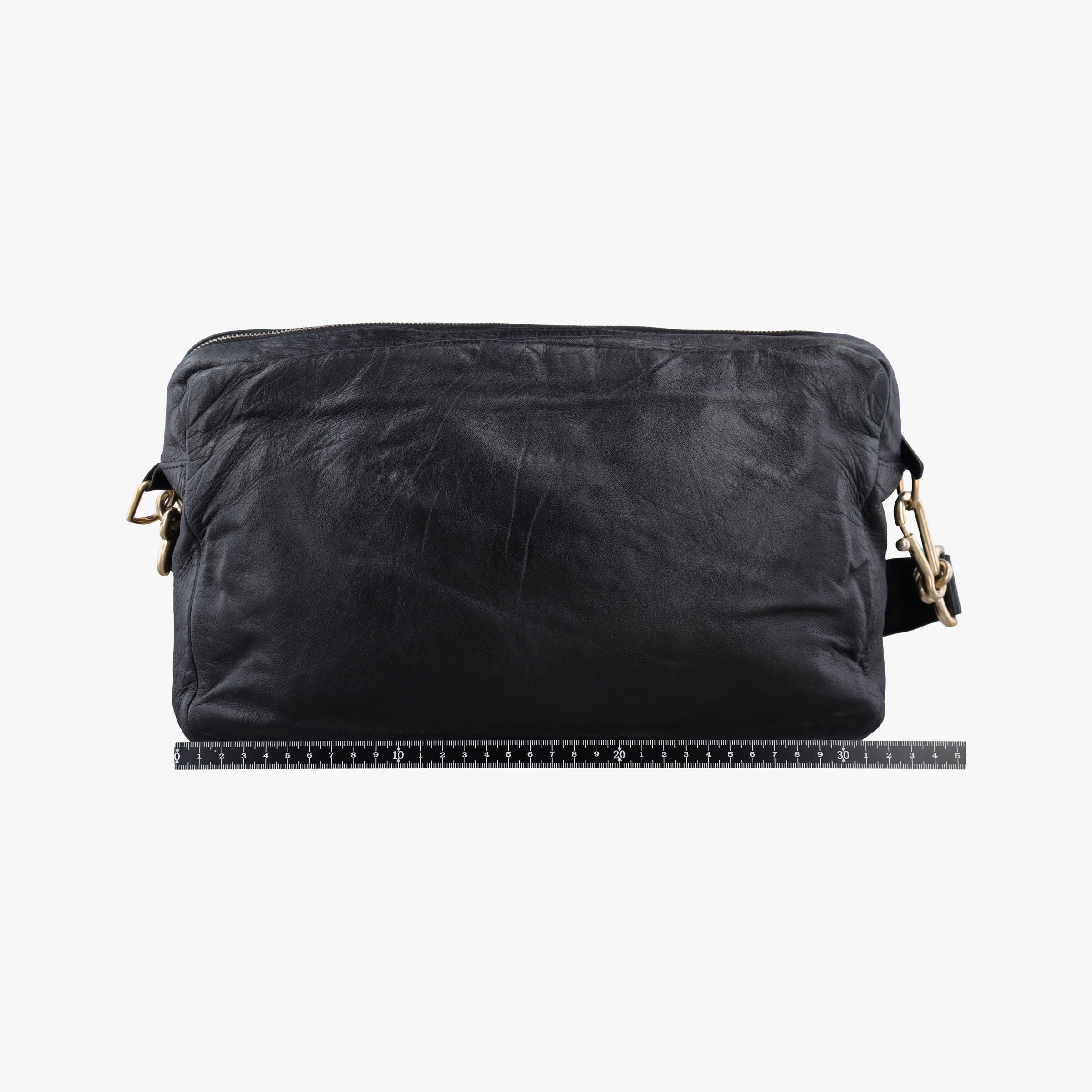 Pre-owned Chanel Scales Black Leather A39807 shoulderbag | stylenewstar