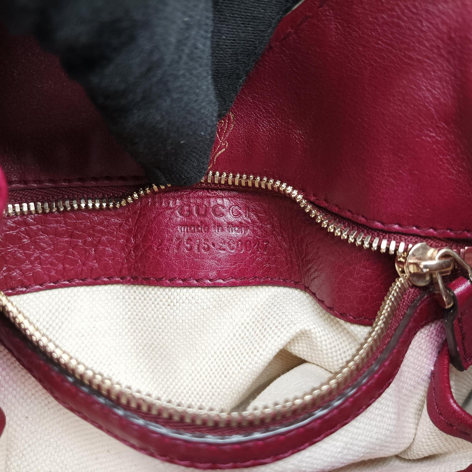 Pre-owned Gucci Stirrup Burgundy Leather 277515 shoulderbag | stylenewstar