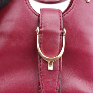 Pre-owned Gucci Stirrup Burgundy Leather 277515 shoulderbag | stylenewstar
